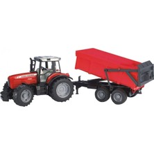 Bruder Massey Ferguson 7480 Traktör & Römork BR02045