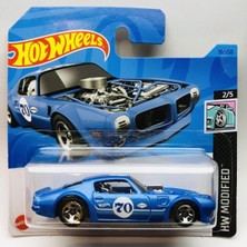 Hot Wheels Yeni - New 1970 Pontiac Firebird Blue Mini Araba 1:64 Ölçek Hot Wheels Marka 2/5