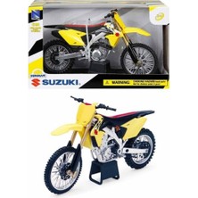 Sunman Suzuki RM-Z450 2014 Model Motorsiklet Sarı 1/12 Ölçek