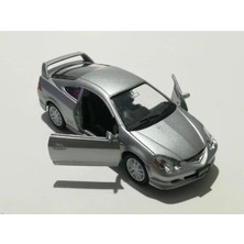 Welly Metal Honda Integra Type 1/36 Ölçek Çek Bırak Metal Model Oyuncak Araba Gri