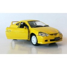 Welly Metal Honda Integra Type 1/36 Ölçek Çek Bırak Metal Model Oyuncak Araba Sarı