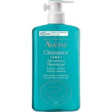 Avene Cleanance Gel Nettoyant - Yüz ve Vücut Temizleme Jeli 400 ml 1 Paket (1 x 1 Adet)