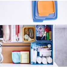 Tupperware Kare Saklama Kabı 5'li Çok Amaçlı Kutu Renkli