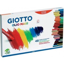 Giotto Beyaz Yağlı Silindir 48'Li Pastel Boya 769120223016