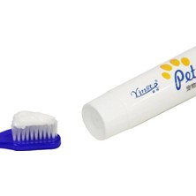 Canlipetshop Kedi Köpek Diş Fırçası ve Diş Macunu Seti Yenilebilir Diş Macunu Dental Kit Ağız ve Diş Sağlık Seti DF442