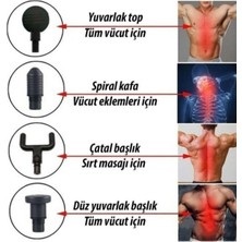 En Siga Siyah Darbeli Titreşimli Şarjlı Sporcu Masaj Tabancası Masaj Tabancas