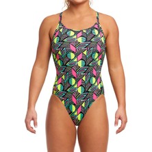 Funkita Db Dot Matrix Kadın Antrenman Mayo, Elmas Sırt