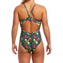 Funkita Db Dot Matrix Kadın Antrenman Mayo, Elmas Sırt