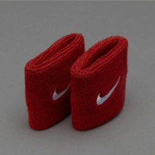 Nike Swoosh Wristbands Havlu El Bilekliği Kırmızı Renk