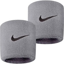 Nike Swoosh Wristbands 2 Uni  Gri Antrenman Bileklik N.NN.04.051.OS