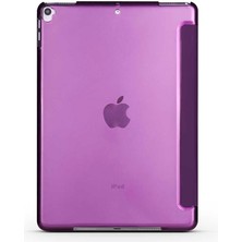 Case 4U Apple iPad 10.2 (8.nesil) Tablet Kılıf Smart Cover Katlanabilir Standlı Tablet Akıllı Kapak Kırmızı