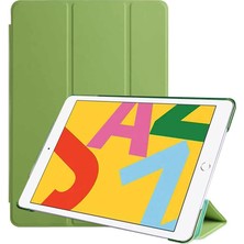 Case 4U Apple iPad 10.2 (8.nesil) Tablet Kılıf Smart Cover Katlanabilir Standlı Tablet Akıllı Kapak Yeşil