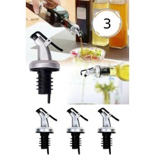 Sihirlicin Çok Amaçlı Kapaklı Şişe Ucu Servis Aparatı Damlalık Yağdanlık Tıpa Tapa Mantar 3'lü