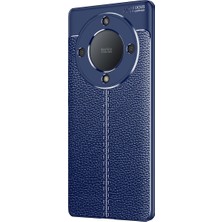 Voyo Huawei Honor x 9A Kapak Deri Görünümlü Silikon Renk Atmaz Kılıf Hopyniss Kapak