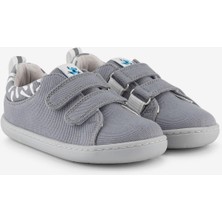 Hopfrög Smart Walker Recycled Canvas Eco Gri Barefoot Çocuk Ayakkabı