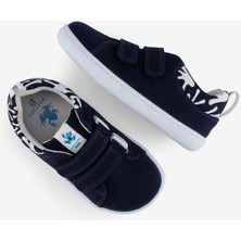 Hopfrög Smart Walker Recycled Canvas Eco Lacivert Barefoot Çocuk Ayakkabı