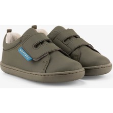 Hopfrög Smart Walker Casual Süper Mat Haki Barefoot Çocuk Ayakkabı
