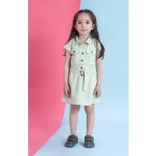 Hopfrög Smart Walker Casual Süper Mat Haki Barefoot Çocuk Ayakkabı