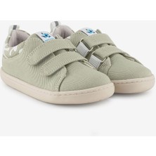 Hopfrög Smart Walker Recycled Canvas Eco Su Yeşili Barefoot Çocuk Ayakkabı