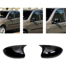 Fiat Albea Batman Yarasa Ayna Kapağı Piano Black 2002-2009