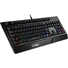 Msı Gg Vıgor GK20 Tr Gamıng Keyboard Raınbow Arka Aydınlatma Antıghostıng Membran Sıvı Dokul