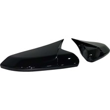 Honda Civic Fc5 Batman Yarasa Ayna Kapağı Piano Black / 2016-2021