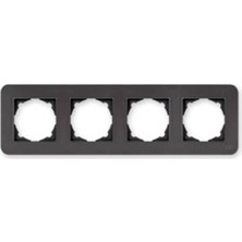 Günsan Elektrik Günsan Radius Füme Dörtlü Çerçeve