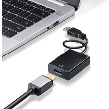 JDinner USB - HDMI Dişi Dönüştürücü Hd Adaptör Kablosu Dizüstü Bilgisayar Projektör Dönüştürücü Sürücüsü Ücretsiz (Yurt Dışından)