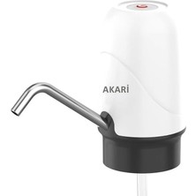 Akari Şarjlı Su Pompası (Usb Şarj Grişi/şarj Lambası/paslanmaz Çelik)