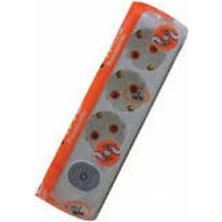 Viko Multi-Led Üçlü Piriz Anahtarlı Topraklı Klamensli Kablosuz Çocuk Korumalı