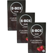 S-Box Çilek Aromalı Prezervatif S-Box Feel Condom 36 Adet