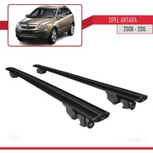 Omad Opel Antara 2006-2016 Arası ile Uyumlu Hook Model Anahtar Kilitli Ara Atkı Tavan Barı Siyah