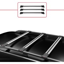 Omad Mazda 6 (Gg1) 2002-2007 Arası ile Uyumlu Fly Model Ara Atkı Tavan Barı Gri 3 Adet Bar