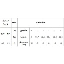 Al-Mak Dayuan 1.1 HP-220V-Motorlu Kademeli 4" Derinkuyu Dalgıç Pompa+20 Mt. Kablo