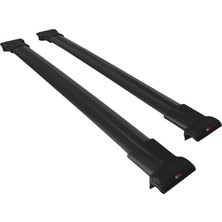 Omad Toyota Land Cruiser (J300) 2022 ve Sonrası ile Uyumlu Fly Model Ara Atkı Tavan Barı Siyah