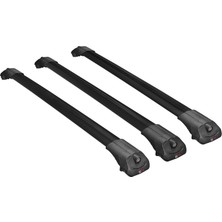 Omad Fiat Sedici 2006-2013 Arası ile Uyumlu Ace-1 Ara Atkı Tavan Barı Siyah 3 Adet Bar