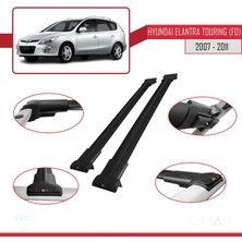 Omad Hyundai Elantra Touring (Fd) 2007-2011 Arası ile Uyumlu Fly Model Ara Atkı Tavan Barı Siyah