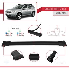 Omad Renault Duster (Hs) 2010-2013 Arası ile Uyumlu Fly Model Ara Atkı Tavan Barı Siyah