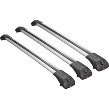 Omad Citroen C4 Grand Picasso 2007-2013 Arası ile Uyumlu Ace-1 Ara Atkı Tavan Barı Gri 3 Adet Bar