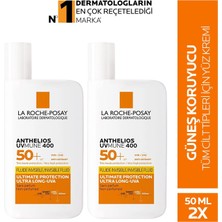 La Roche Posay- Anthelios Shaka Fluid Spf 50 Güneş Kremi 50 ml | 2 Kutu Set