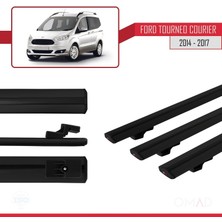 Omad Ford Tourneo Courier 2014-2017 Arası ile Uyumlu Basıc Model Ara Atkı Tavan Barı Siyah 3 Adet