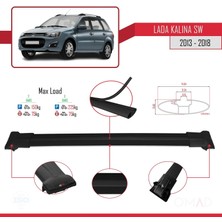 Omad Lada Kalina Sw 2013-2018 Arası ile Uyumlu Fly Model Ara Atkı Tavan Barı Siyah