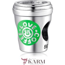 Karm Mücevher Ticaret 925 Ayar Gümüş Charm (Starbucx Kahve)