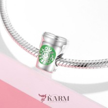 Karm Mücevher Ticaret 925 Ayar Gümüş Charm (Starbucx Kahve)