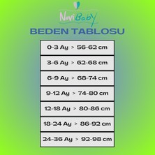 Novibaby 3'lü Jakarlı Ip Askılı Bebek Body Zıbın Çıtçıtlı 100% Pamuk