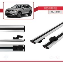 Omad Nissan Rogue 2014-2020 Arası ile Uyumlu Basıc Model Ara Atkı Tavan Barı Gri