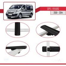 Omad Opel Vivaro 2001-2014 Arası ile Uyumlu Basıc Model Ara Atkı Tavan Barı Siyah