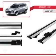 Omad Peugeot 4007 2006-2014 Arası ile Uyumlu Basıc Model Ara Atkı Tavan Barı Gri