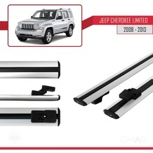 Omad Jeep Cherokee (Kk) 2008-2013 Arası ile Uyumlu Basıc Model Ara Atkı Tavan Barı Gri