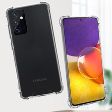 Samsung Galaxy A54 Antişok Şeffaf Darbe Emici Kenar Çıkıntılı Silikon Kapak